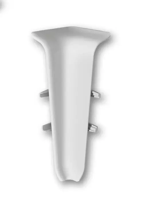 Угол внутренний для плинтуса 70мм "Деконика" (2шт. во флоупак), 002 Светло-серый