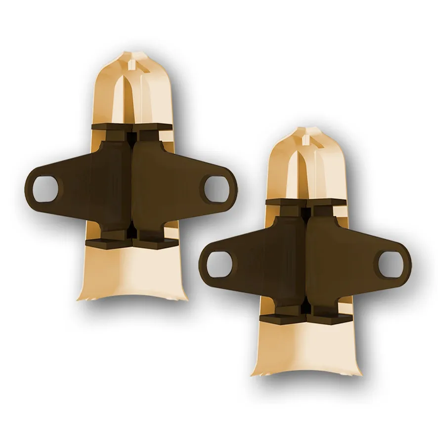 Угол наружный (внешний) с крепежом 85мм "Деконика" (2шт. во флоупак), 221 Дуб янтарный