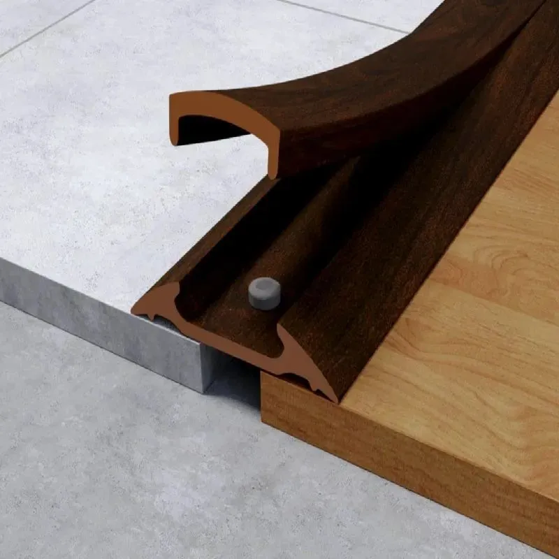 Порог с монтажным каналом (с дюб-гвоздями) 42мм 1,8 "Идеал" 292/Орех миланский