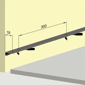Микроплинтус 18мм 2,4м дуб медовый, шт