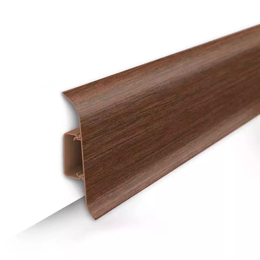 Плинтус Орех темный 293 (ideal Classic 70х22х2200 мм)