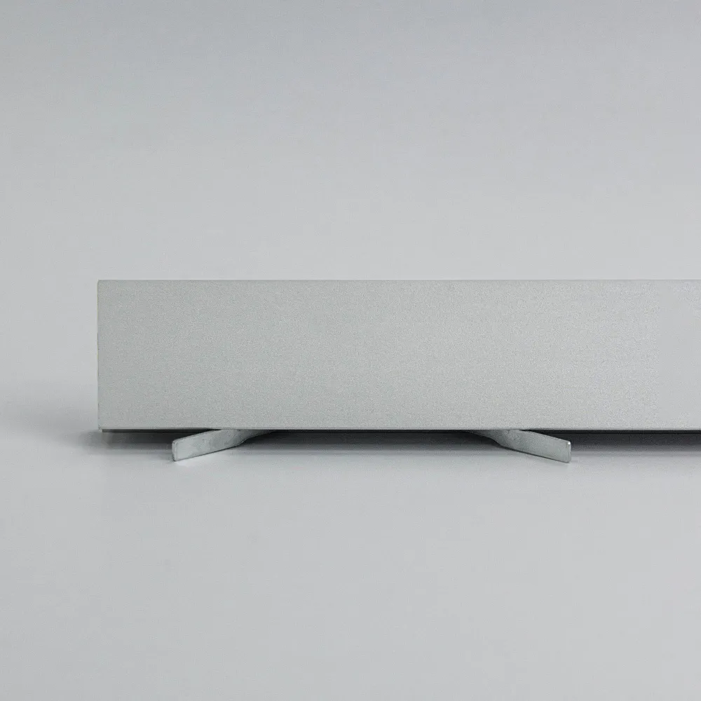 Микроплинтус угловой 16-25мм 2,4м анод. серебро матовый, шт