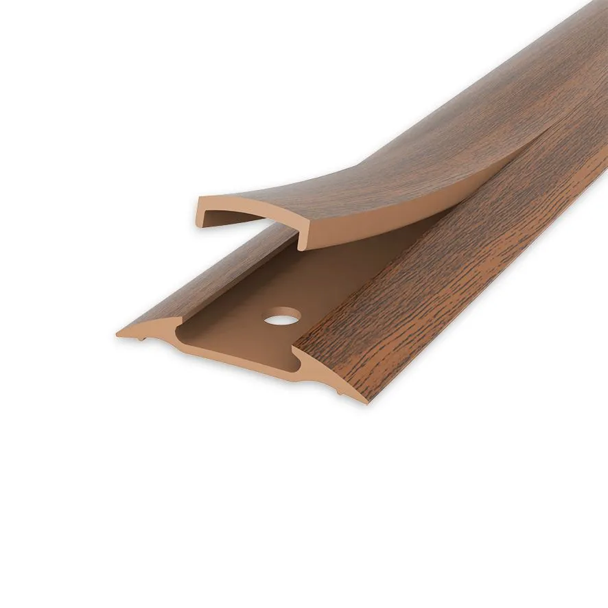 Порог с монтажным каналом (с дюб-гвоздями) 42мм 1,8 "Идеал" 292/Орех миланский