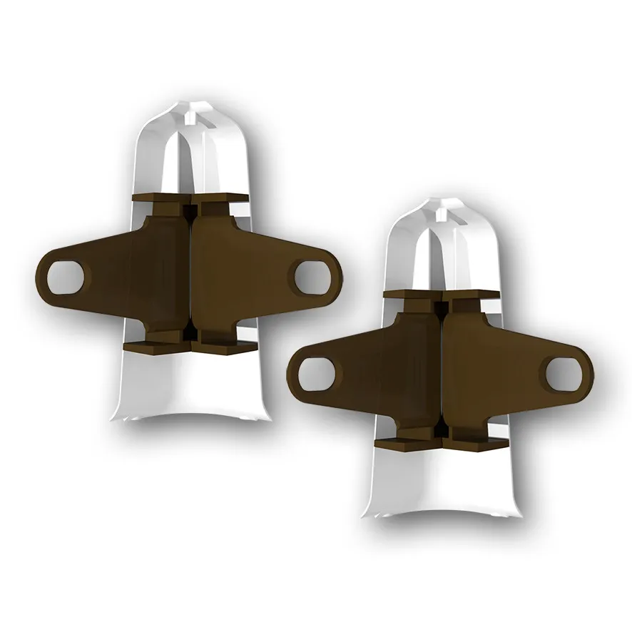 Угол наружный (внешний) с крепежом 70мм "Деконика" (2шт. во флоупак), 255 Ясень бьянко