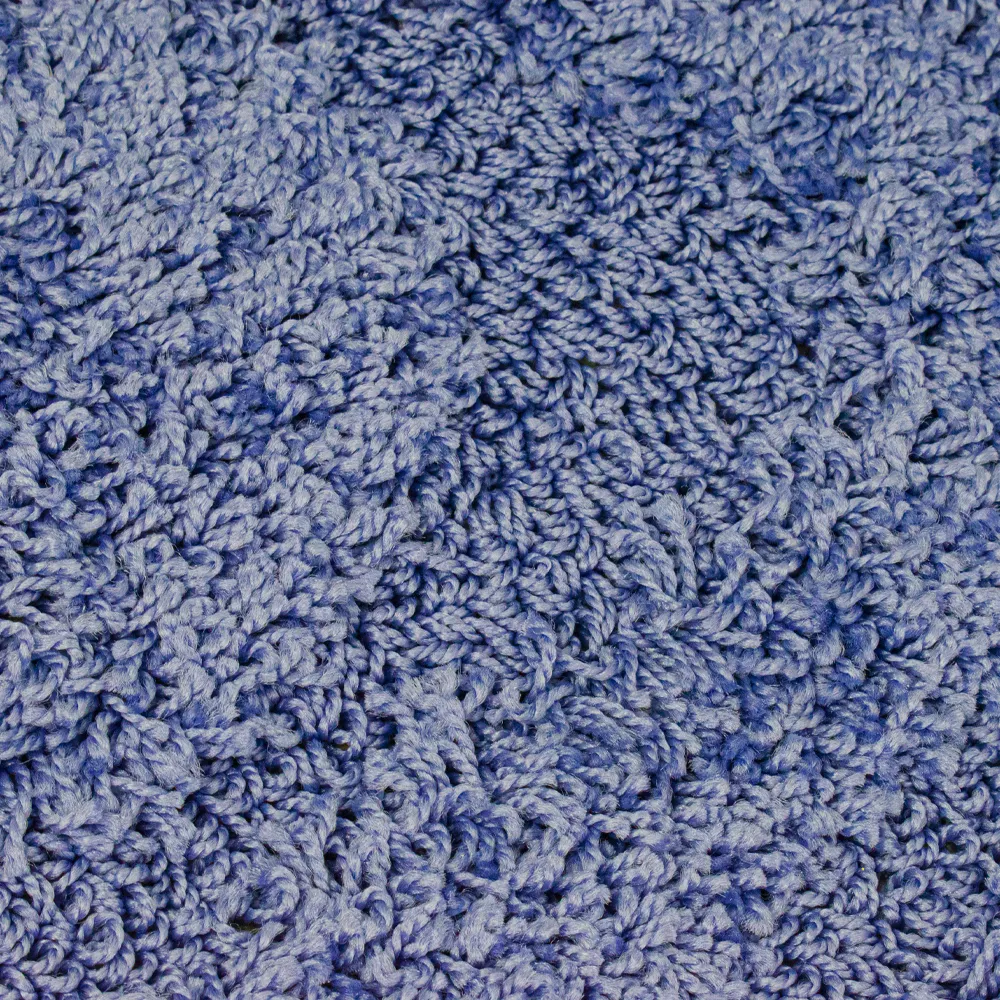Коврик в ванную SHAGGY двойной ГОЛУБОЙ 60х100 + 50х60 см 100% полиэстер, ворс 20 мм код: 00158