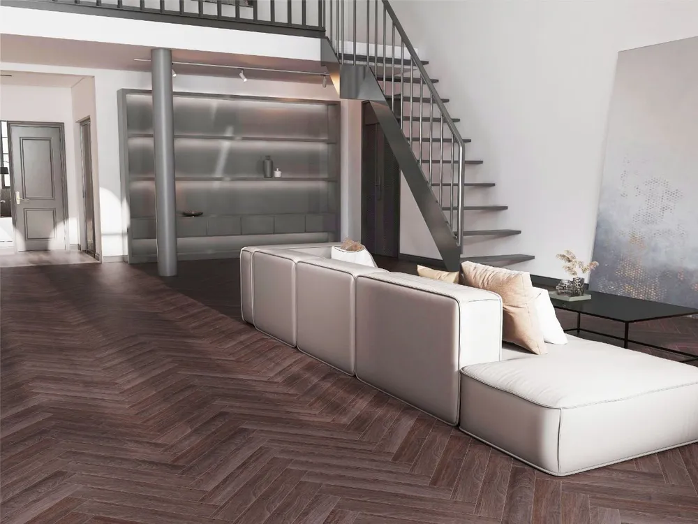 Кварц-виниловый ламинат SPC Резорт Куршавель 4V 640x128х5мм (1,311м2/16шт)