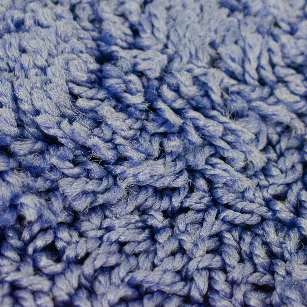 Коврик в ванную SHAGGY двойной ГОЛУБОЙ 60х100 + 50х60 см 100% полиэстер, ворс 20 мм код: 00158
