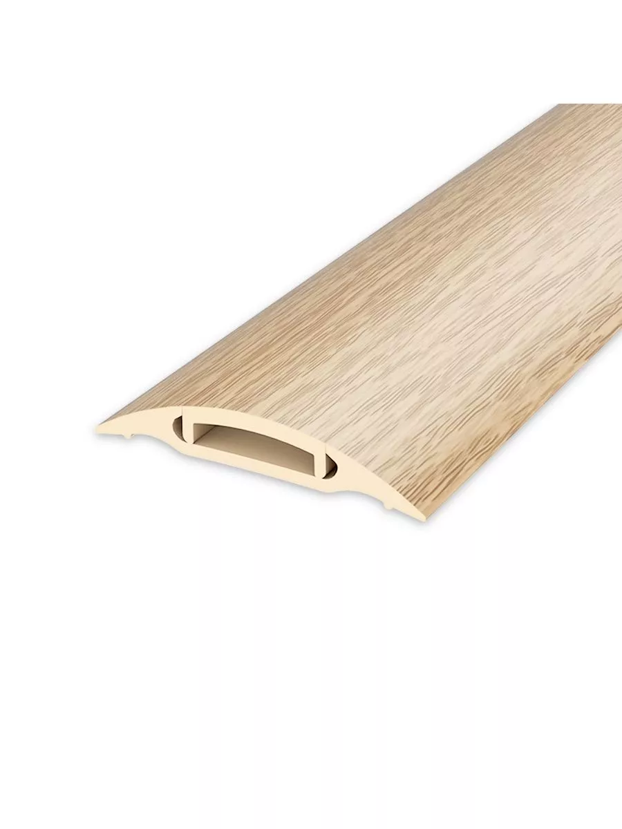 Порог с монтажным каналом (с дюб-гвоздями) 42мм 1,8 "Идеал" 212/Дуб светлый