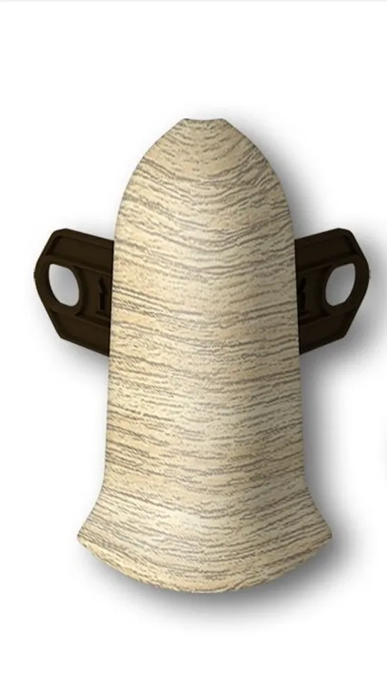 Угол наружный (внешний) с крепежом 85мм "Деконика" (2шт. во флоупак), 213 Дуб северный