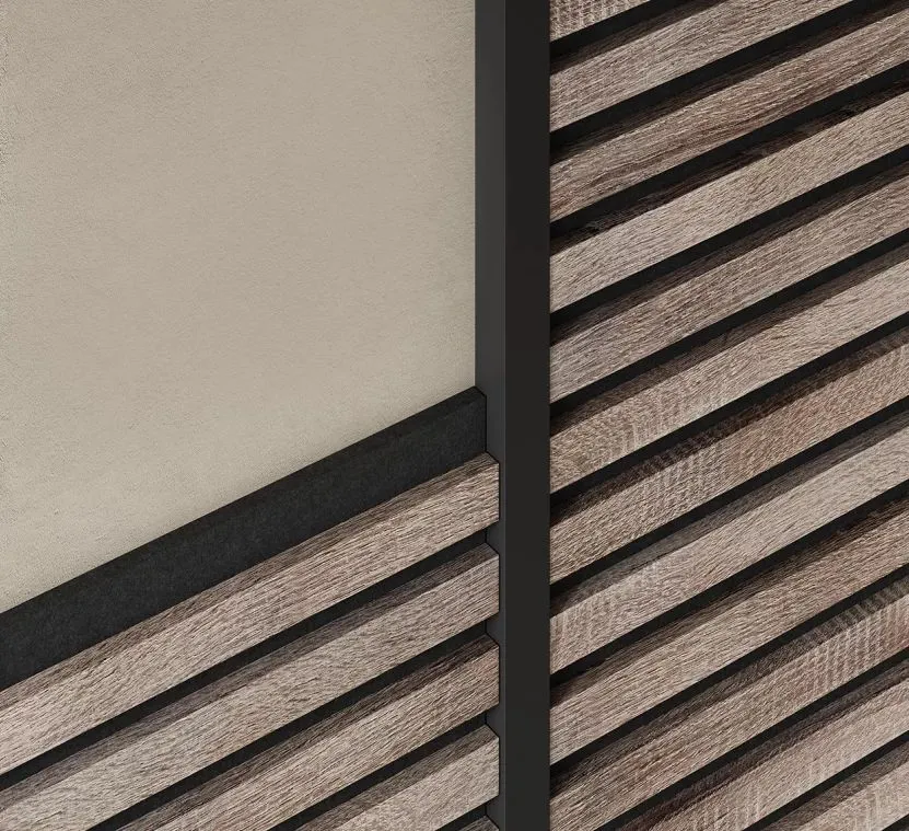 Руст стыковочный 25х22х1350мм, МДФ, черный, шт