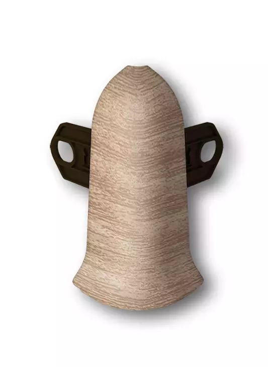 Наружный угол (2 шт/уп), Дуб беленый "Классик 70 мм",