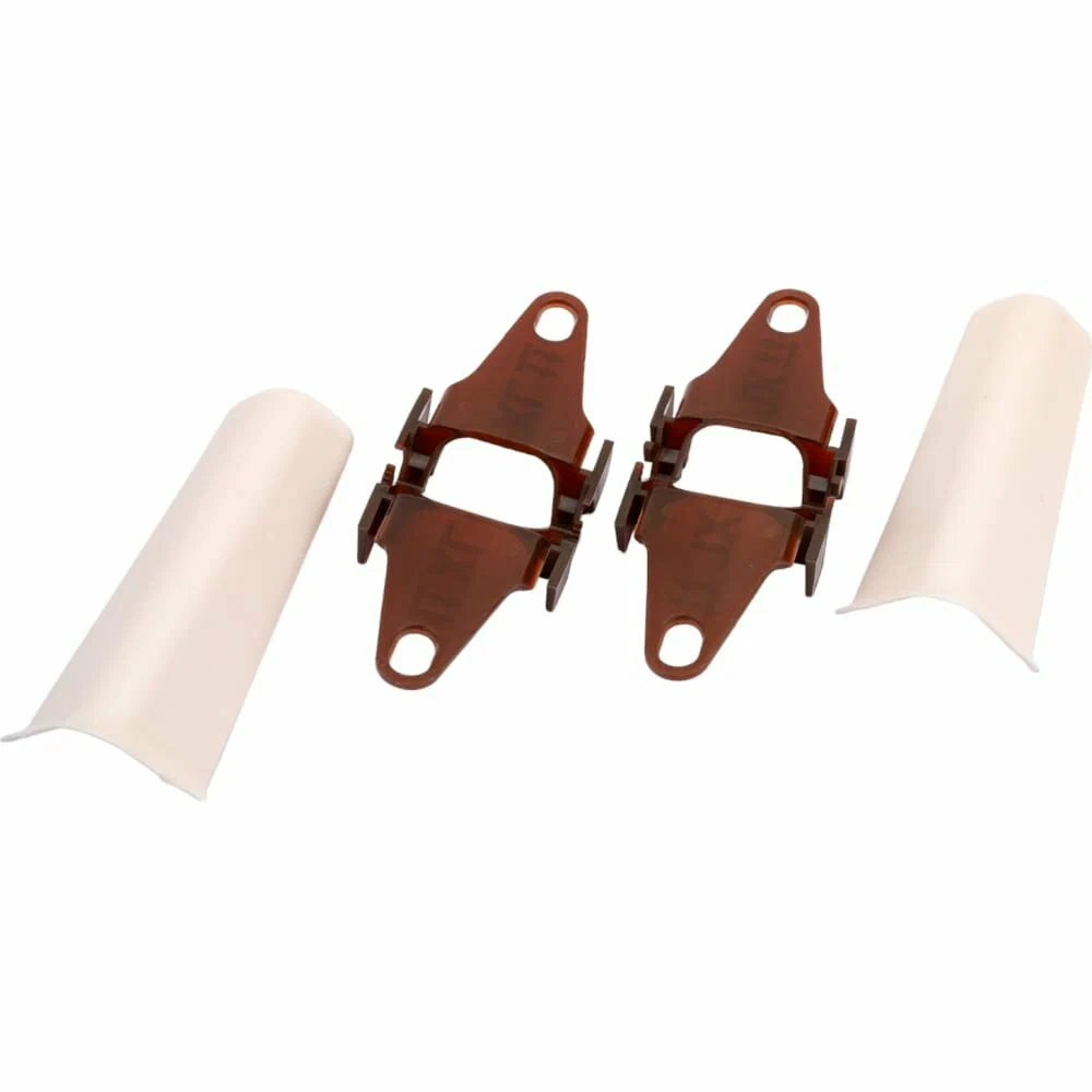 Угол наружный (внешний) с крепежом 85мм "Деконика" (2шт. во флоупак), 033 Кремово-белый