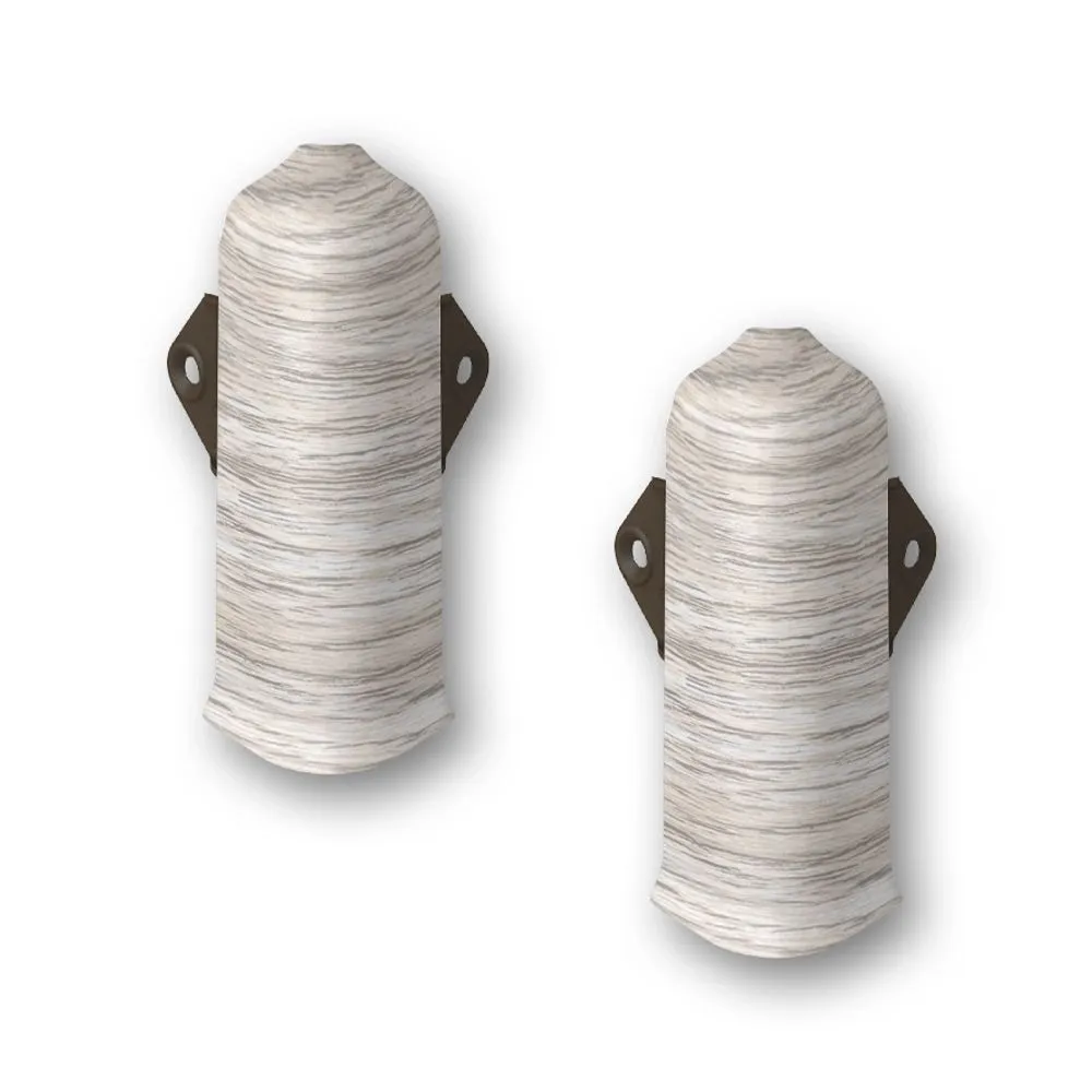 230 Угол наружный Лексида 80мм с крепежом Дуб айсберг (2шт/блистер)