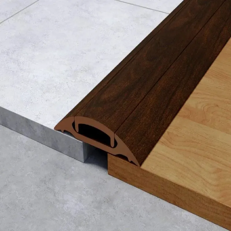 Порог с монтажным каналом (с дюб-гвоздями) 42мм 1,8 "Идеал" 292/Орех миланский