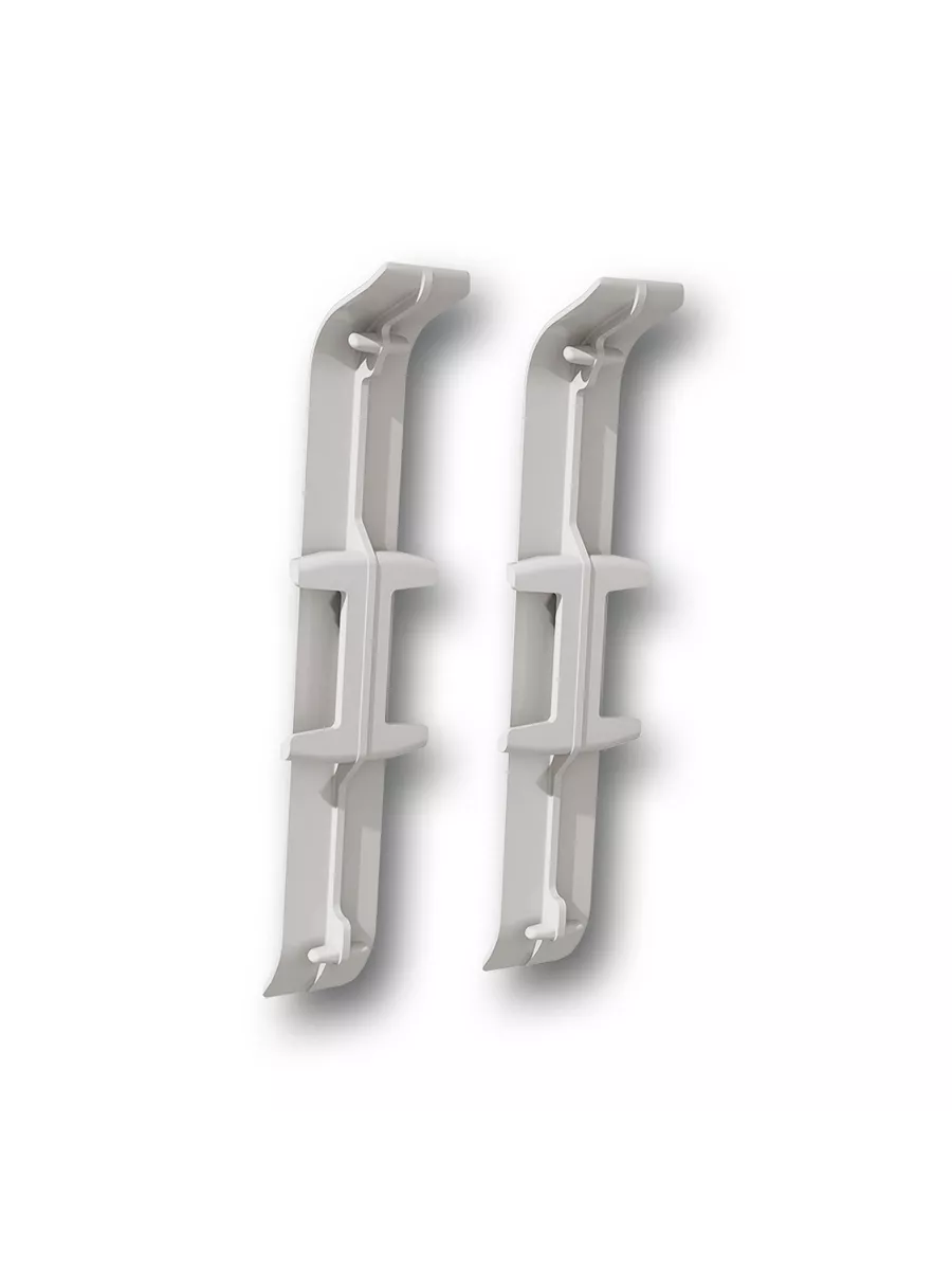 Соединитель для плинтуса 85мм "Деконика" (2шт. во флоупак), 253 Ясень серый