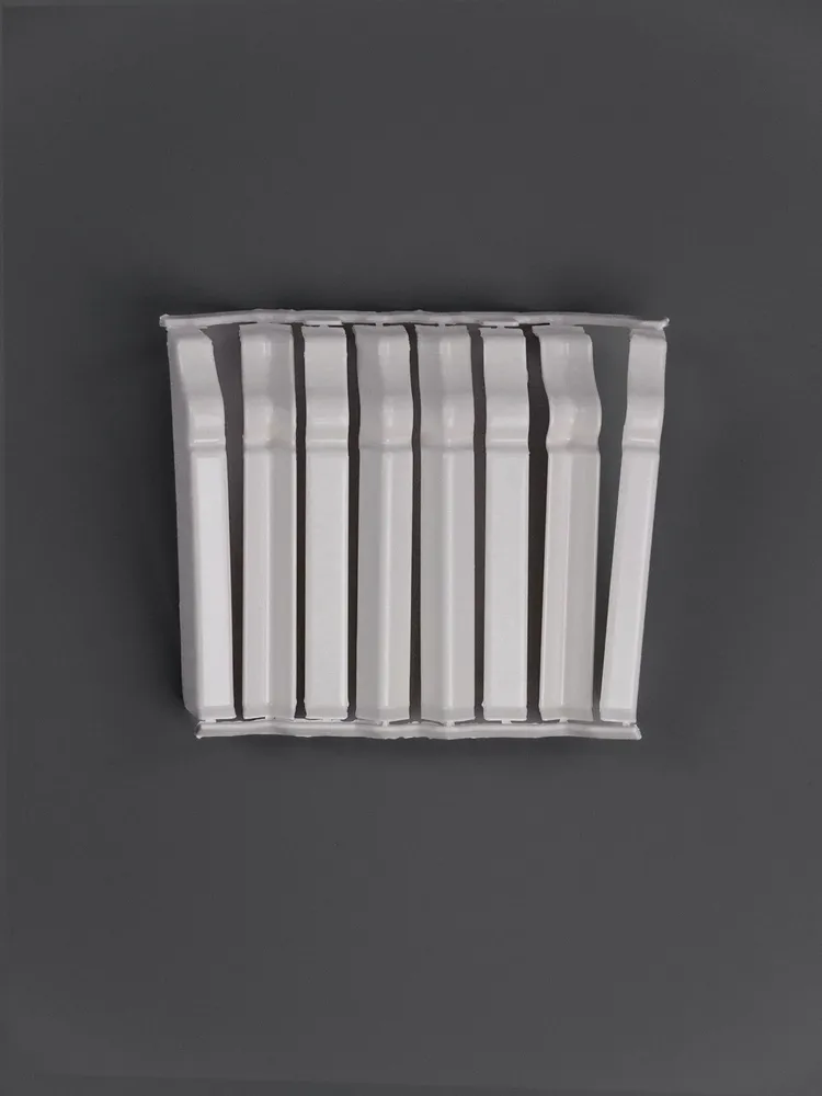 Накладки для плинтуса фигурного 80мм "Идеал Дюра" (набор из 8 эл.во флоупаке), 037 Молочно-белый