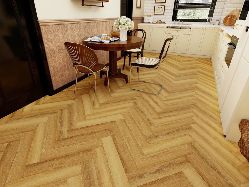 Кварц-виниловый ламинат SPC Резорт Давос 4V 640x128х5мм (1,311м2/16шт)