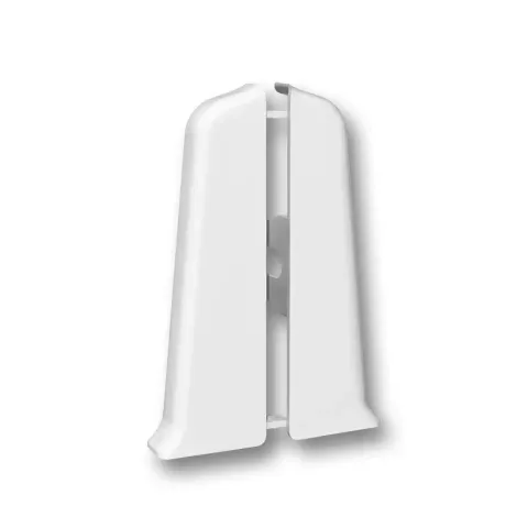 Торцевые (пара) для плинтуса 70мм "Деконика" (1 пара во флоупак), 001 Белый