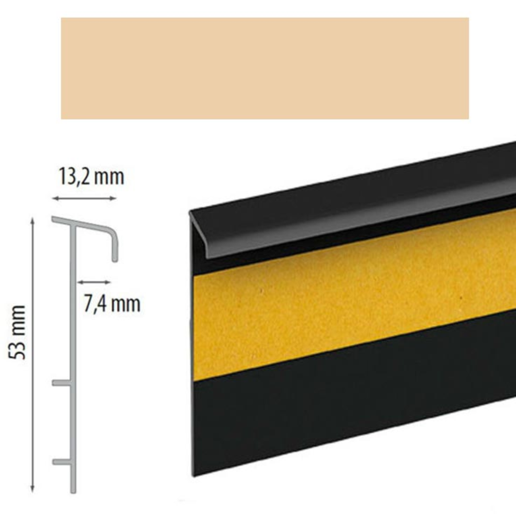 плинтус ПВХ Cezar для ковролина  103 бежевый  (20), шт.