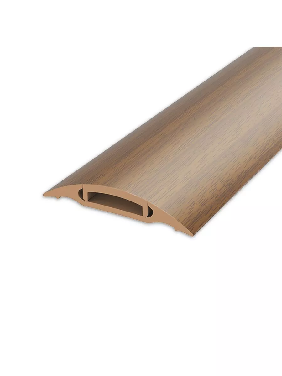 Порог с монтажным каналом (с дюб-гвоздями) 42мм 1,8 "Идеал" 291/Орех