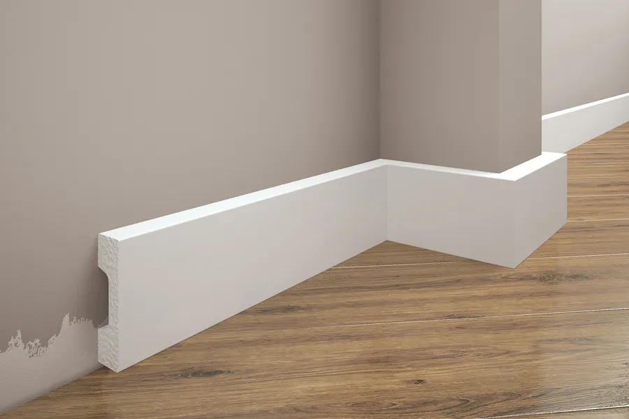 Плинтус дюрополимерный под покраску Damar Poland DP 2 (2000х58х12)