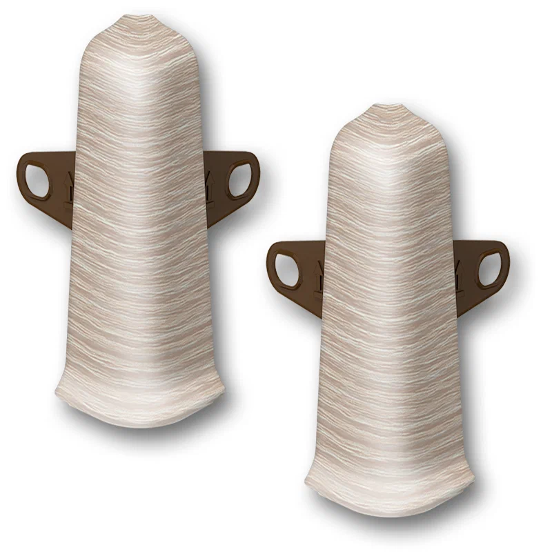 Угол наружный (внешний) с крепежом 85мм "Деконика" (2шт. во флоупак), 208 Дуб Мокко