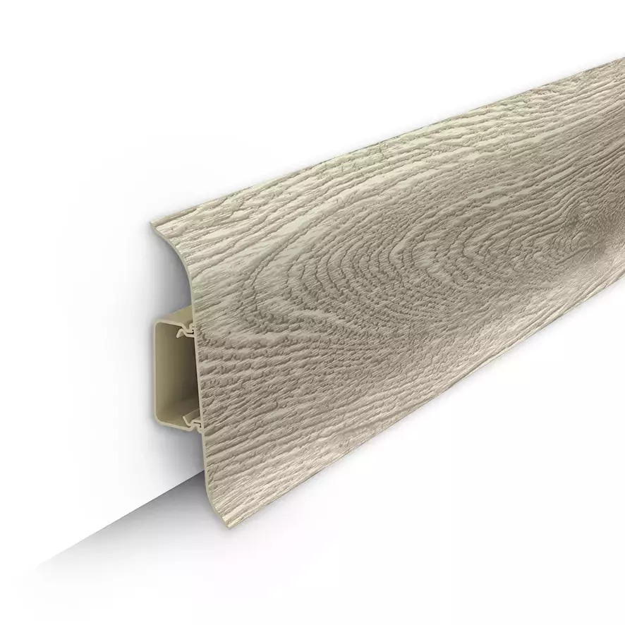 Плинтус Дуб латте 229 (ideal Classic 70х22х2200 мм)