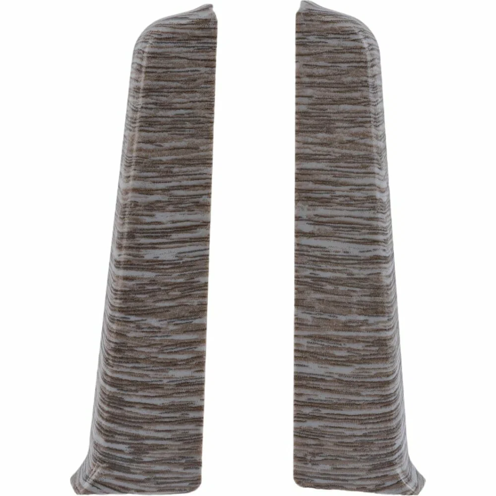 Торцевые (пара) для плинтуса 85мм "Деконика" (1 пара во флоупак), 210 Дуб пепельный