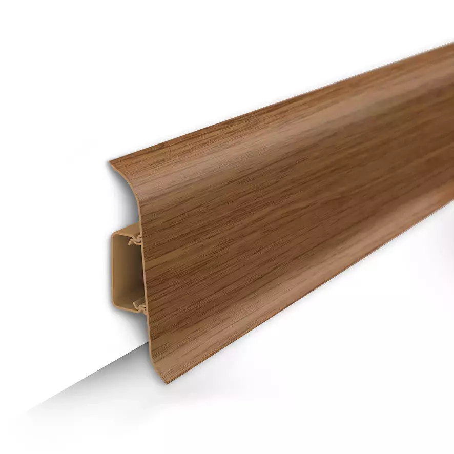 Плинтус Дуб темный 217 (ideal Classic 70х22х2200 мм)