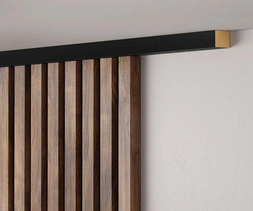 Рейка с пазом 25х19х1350мм, МДФ, дуб барон темный, шт