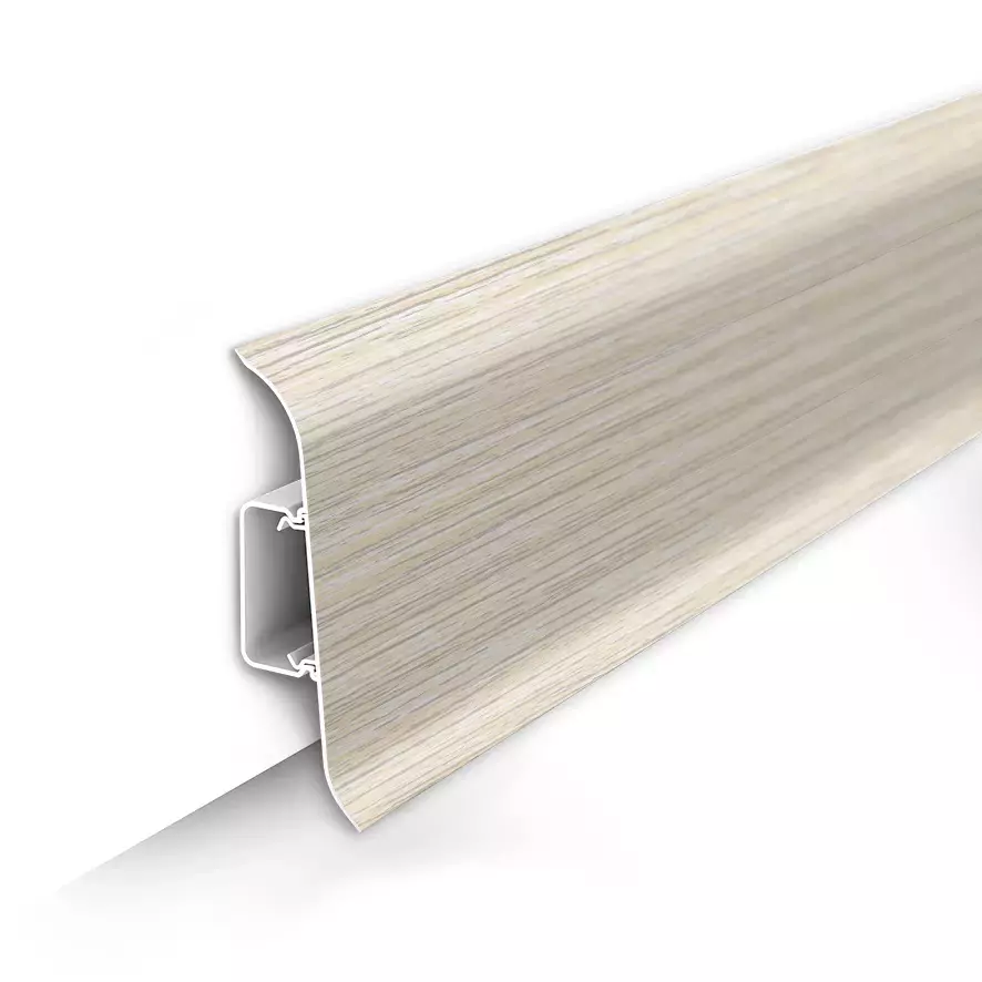 Плинтус Ясень белый 252 (ideal Classic 70х22х2200 мм)