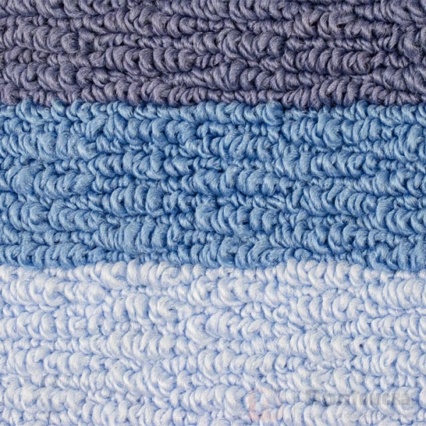 Коврик в ванную STARLOOP двойной СИНИЙ 550 х 900 , 550 х 450 мм 100% полиэстер , ворс 6 мм, код: 00822